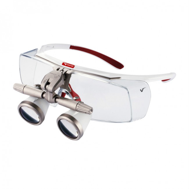 Univet Evo - бинокулярные лупы системы Flip-up, рабочее расстояние 300 ...