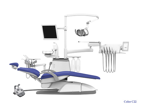 SILVERFOX 8000C-SRS0 Classic – Стоматологическая установка с нижней подачей и мягкой обивкой