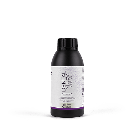 HARZ Labs Dental Yellow Clear PRO – Фотополимер для настольных LCD/DLP, 0,5 кг