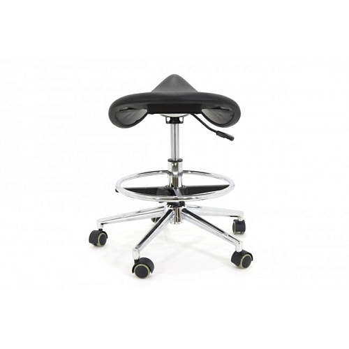 Медтехника Ergo MA01 - эргономичный стул-седло, черный полиуретан