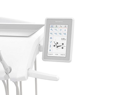 SILVERFOX 8000C-CRS0 Compact – Стоматологическая установка с верхней подачей, без гидроблока и с мягкой обивкой