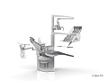 SILVERFOX 8000С CMS0 – Стоматологическая установка с верхней подачей и электрической системой управления инструментами, подачей воздуха и воды