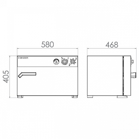 Binder E 28 - стерилизатор горячим воздухом, 28 л